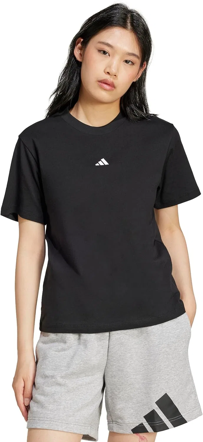 Футболка хлопковая adidas, Black/White