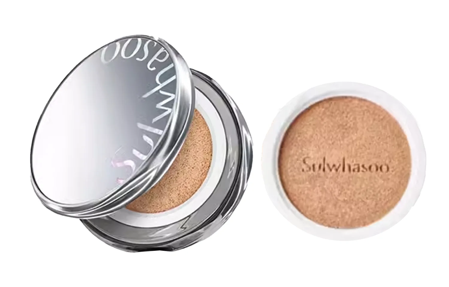 Sulwhasoo Кушон для лица увлажняющий Skin Nourishing Magic Mirror Air Cushions Dewy Edition 15 г + сменный блок 15 г, Air cushion #11C1 15g + refill 15g — фото 4