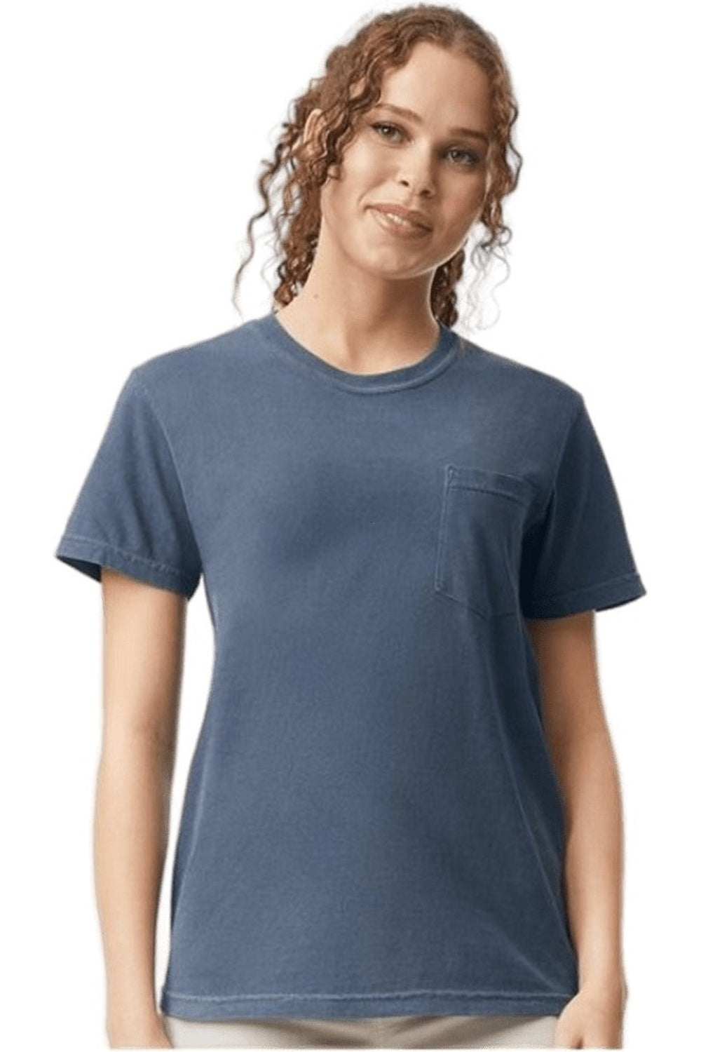 

Футболка Comfort Colors Garment-Dyed Heavyweight Pocket, цвет granite