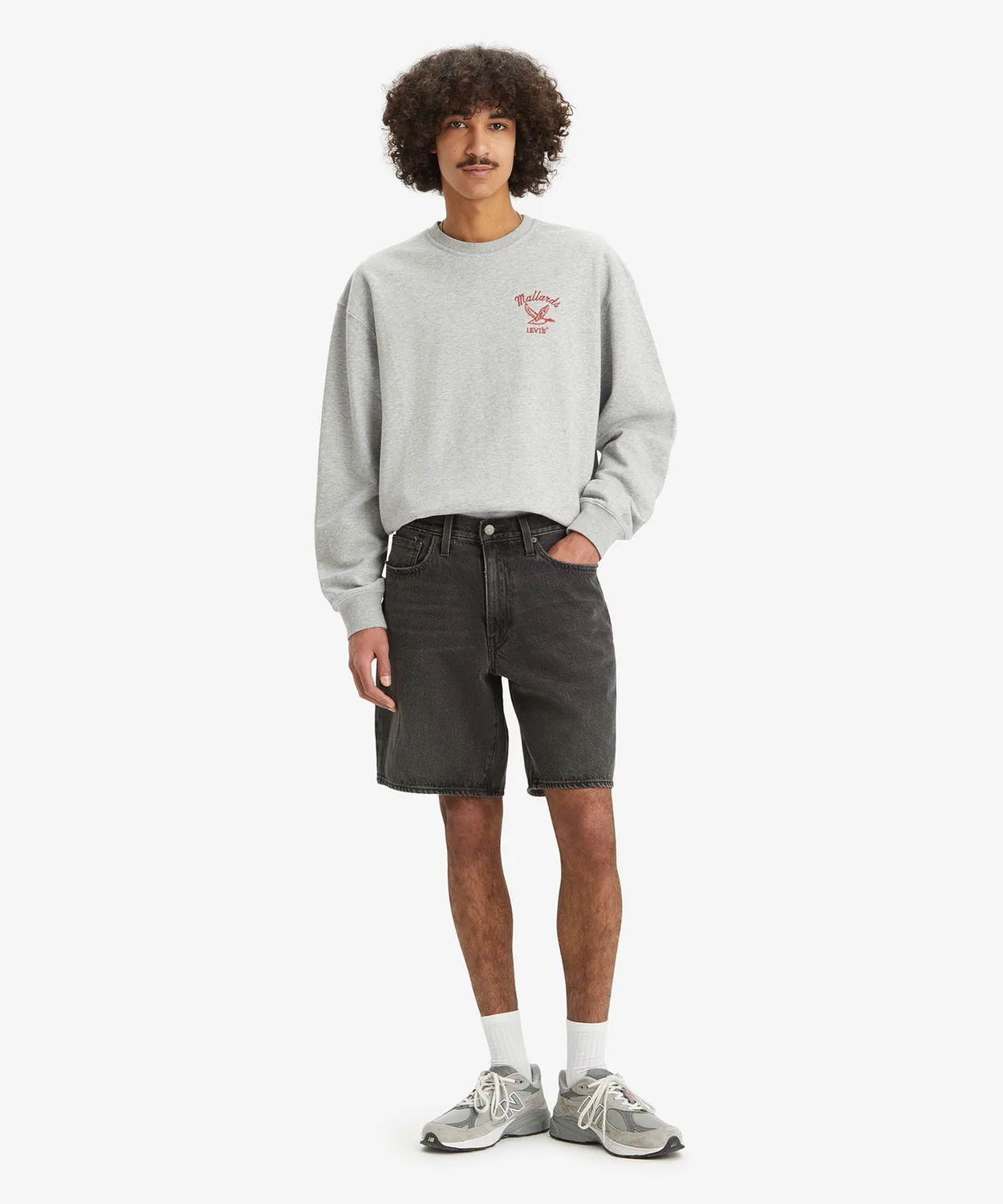 Шорты свободные Levi's 468 Loose с технологией WE GOT MOTION, чёрные — фото 2