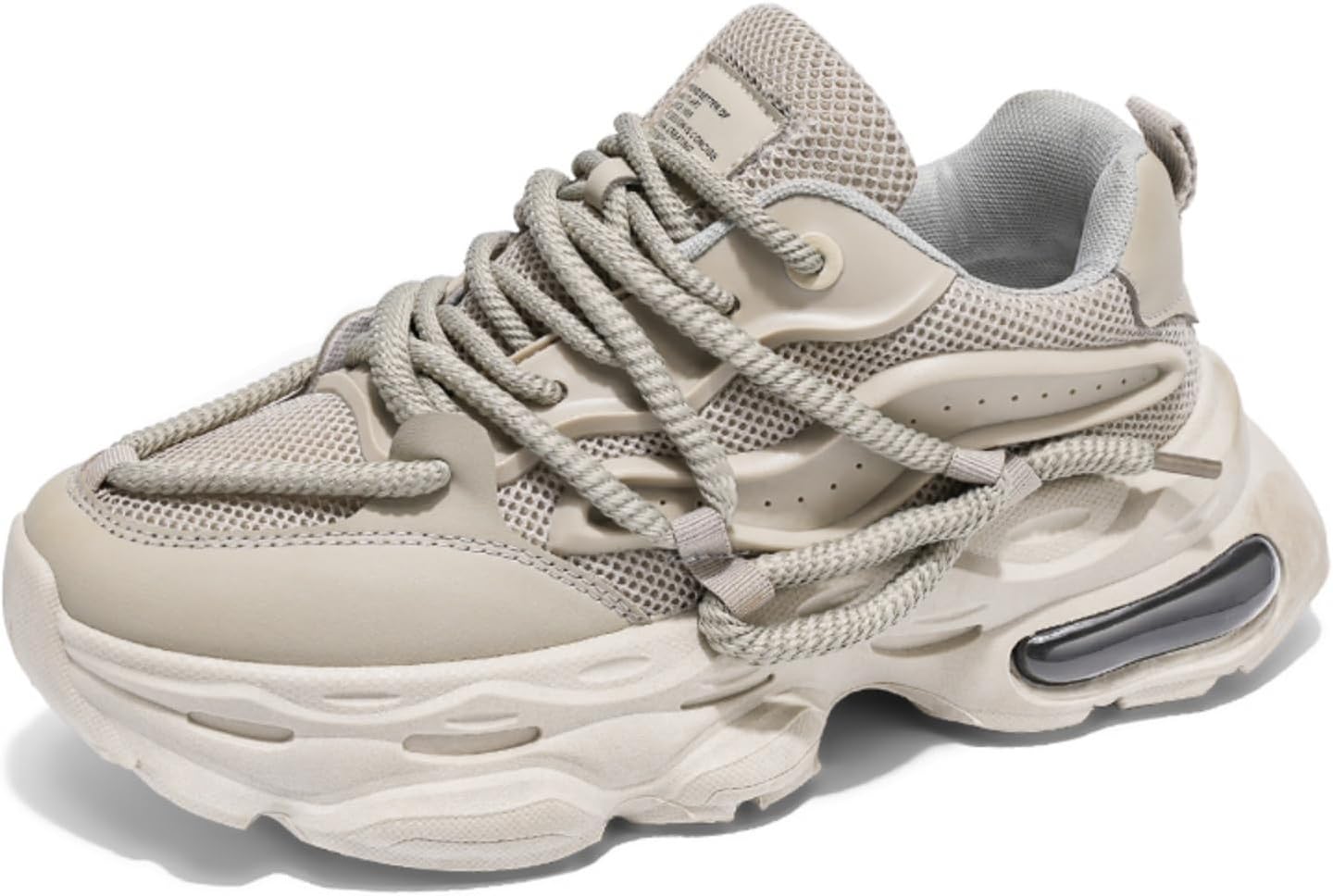 

Мужские модные массивные кроссовки с амортизирующей подошвой, шнуровкой, низким верхом, удобные, дышащие, легкие, с противоскользящей подошвой, для ходьбы, бега, тенниса, тренажерного зала, повседневной носки и повседневной спортивной обуви Yrzh...