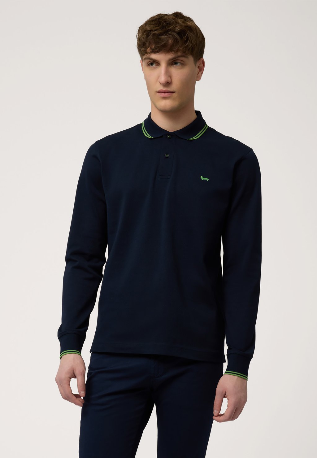 

Лонгслив Polo shirt Harmont & Blaine, темно-синий