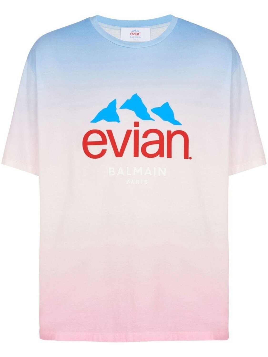 

Футболка с эффектом градиента из коллаборации с Evian Balmain, розовый