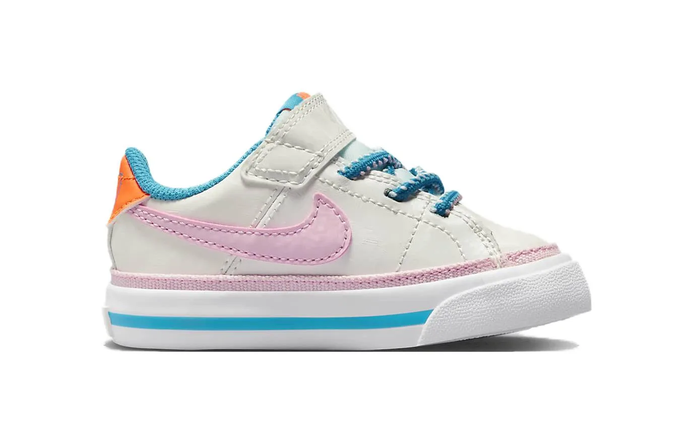 Кроссовки Court Legacy TD 'Wild And Free' Nike, белый синий оранжевый — фото 3