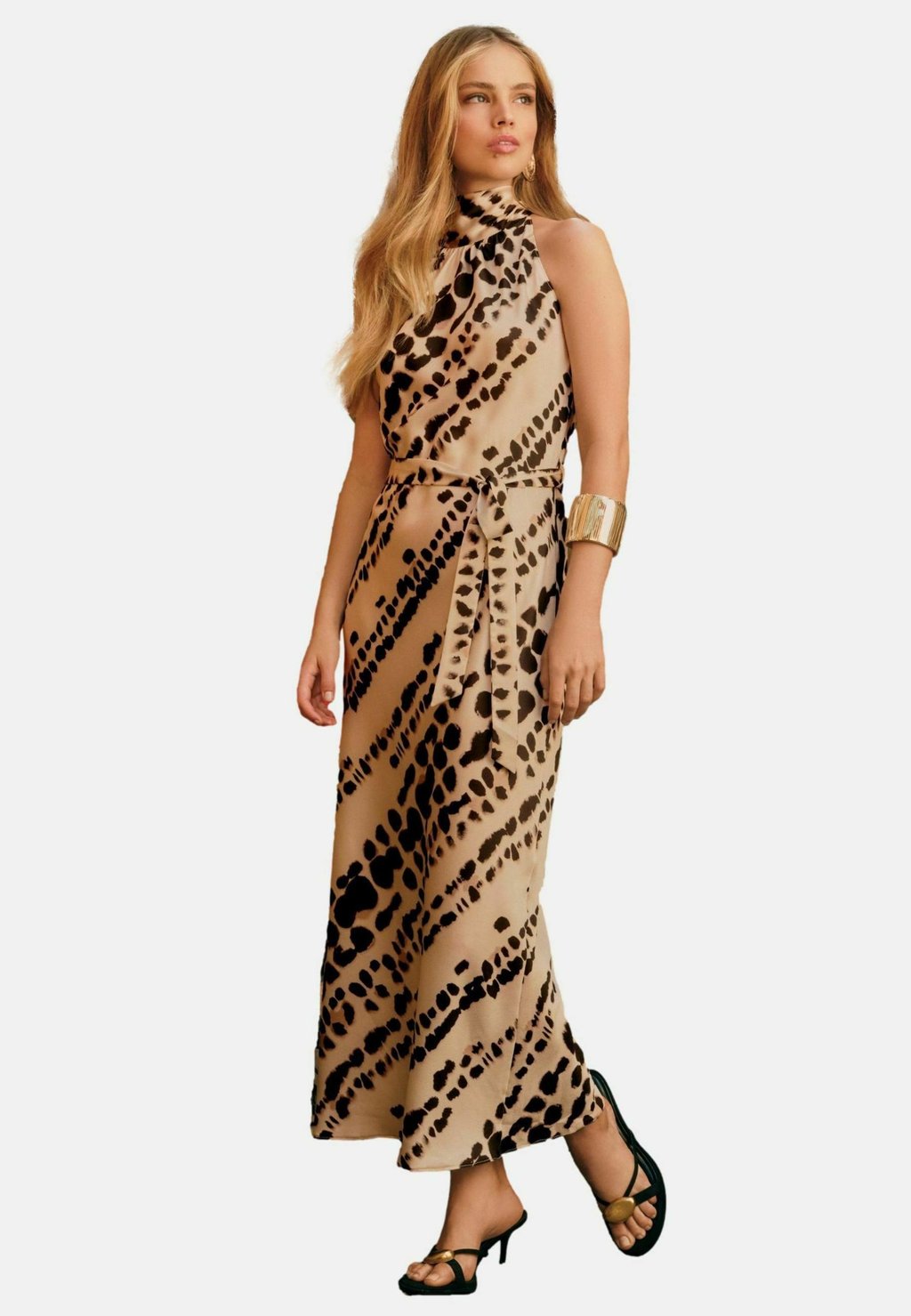 

Платье макси REGULAR FITTIE HALTER NECK MIDI Friends Like These, бежевый