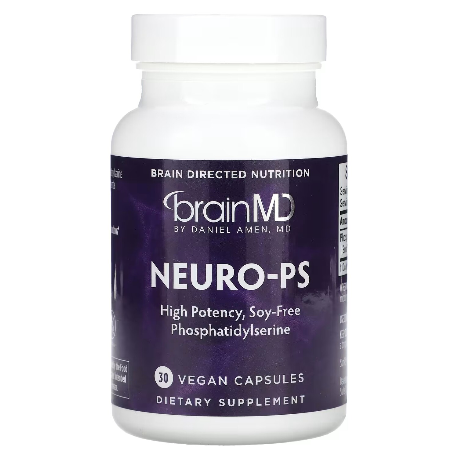 

Добавка BrainMD Neuro-PS, 30 веганских капсул