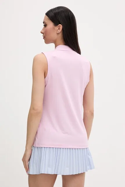 Топ Lacoste с воротником, розовый — фото 3