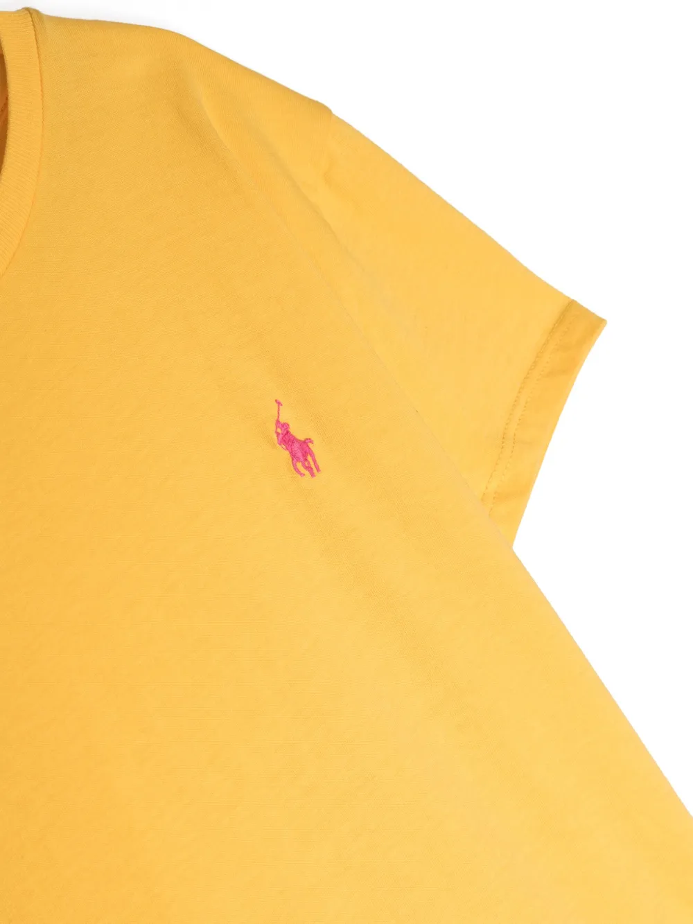 Футболка с вышивкой Polo Pony Polo Ralph Lauren Kids, желтый — фото 3