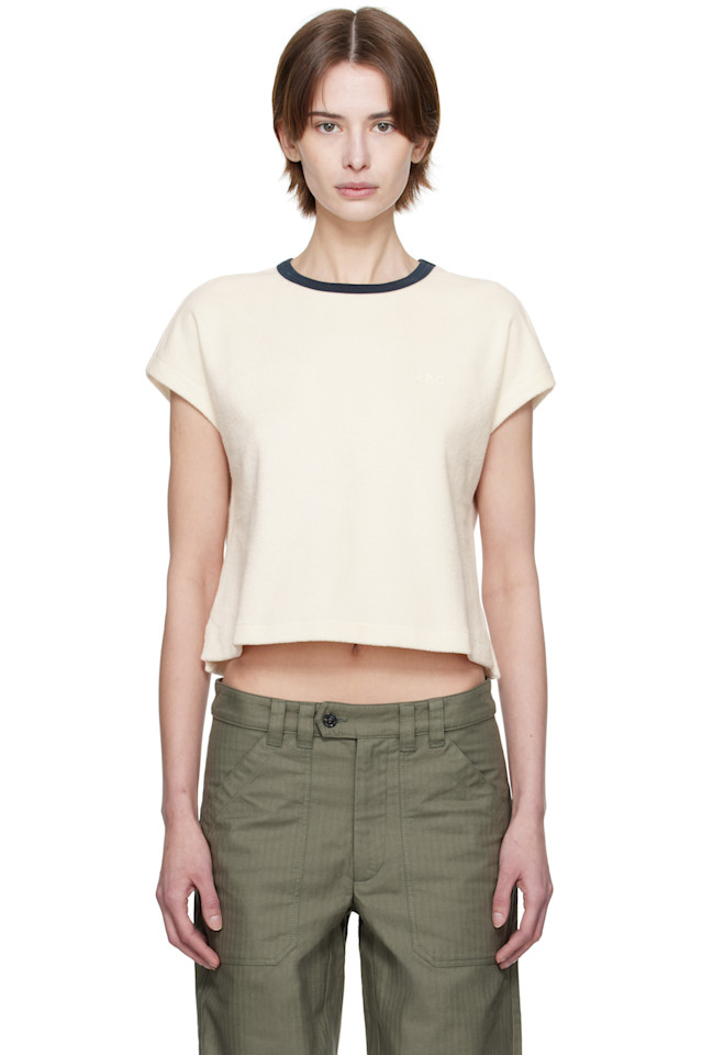 

Футболка Kelly A.P.C., экрю