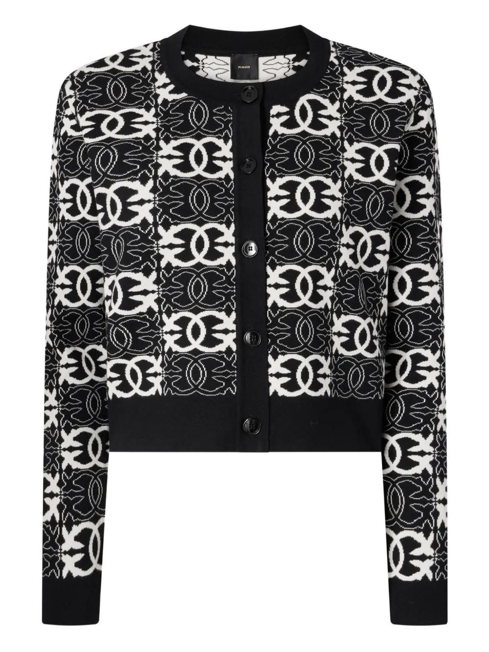 

Кардиган с узором Pinko, черный