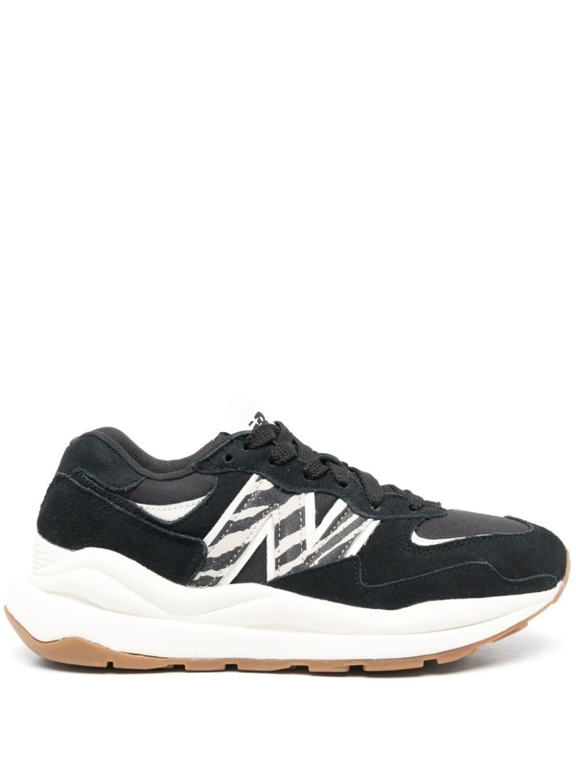 New Balance кроссовки с зебровым принтом, черный