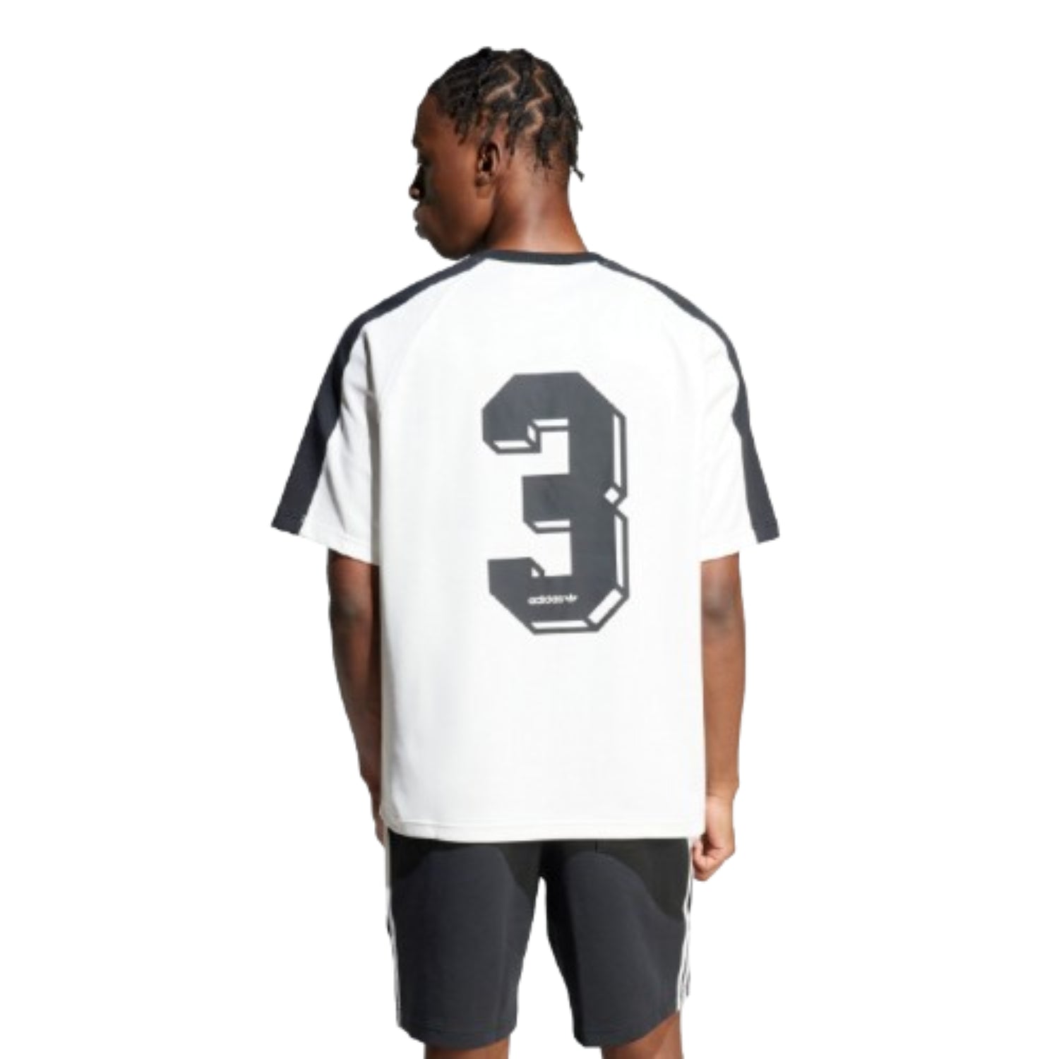 Футболка Adidas Originals R3CD 'Черно-белая' — фото 2