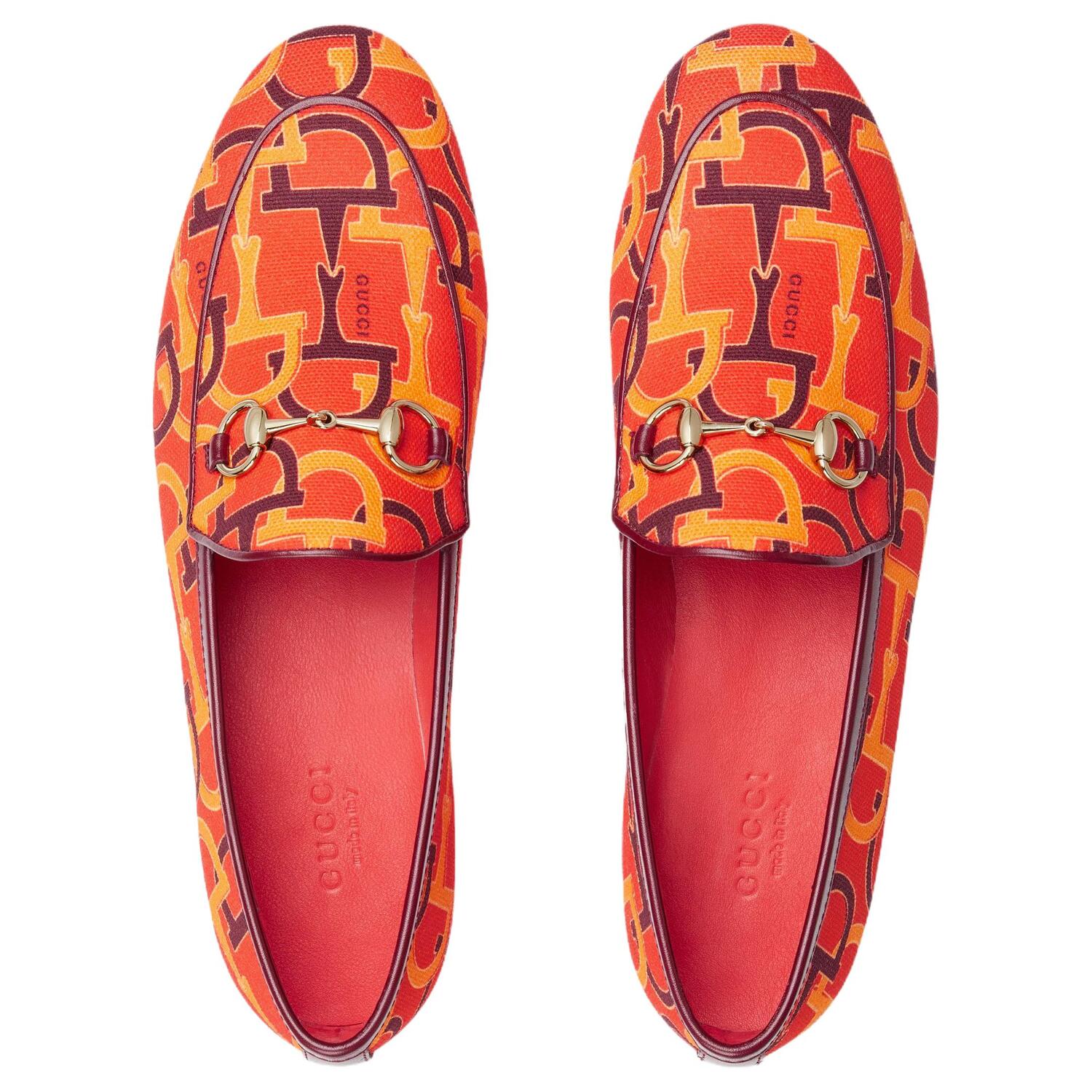 GUCCI Jordaan Casual Shoes, женские, оранжевые — фото 4