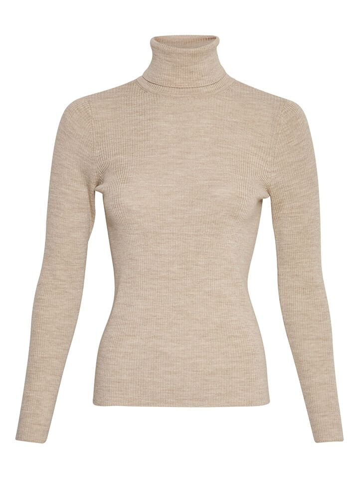 

Пуловер MOSS COPENHAGEN Wollrollkragenpullover Rigmor, бежевый