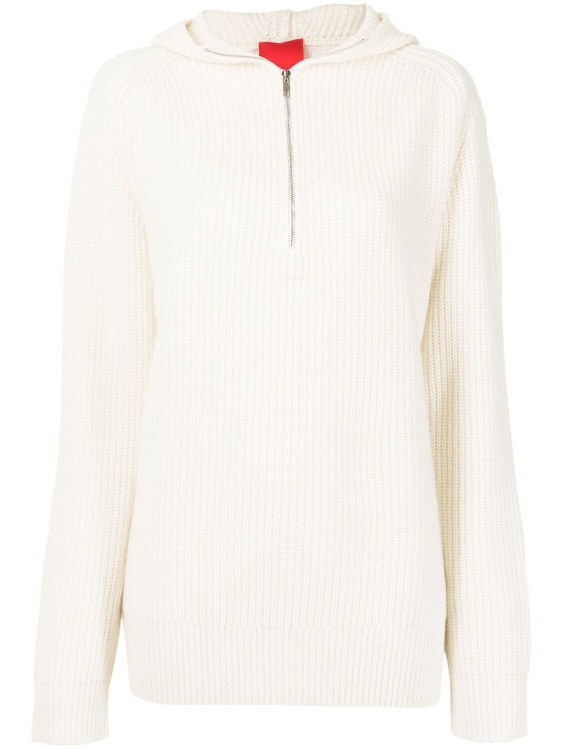 

Кашемировое худи оверсайз на молнии Cashmere In Love, белый