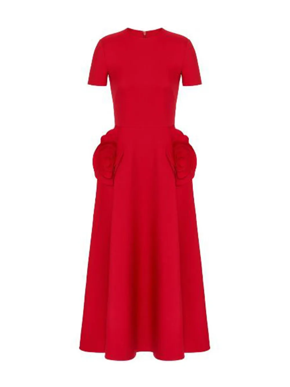 

Платье миди Valentino Rose с карманами RED Valentino, красный