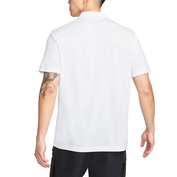 Футболка men's small logo solid color short sleeve white polo shirt Nike, мультиколор — фото 3
