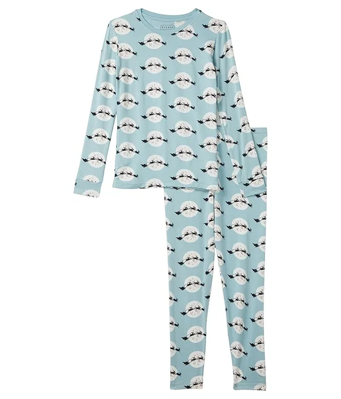 Пижама длинным рукавом принт Natural Silly Penguins Kickee Pants Kids, Natural Silly Penguins