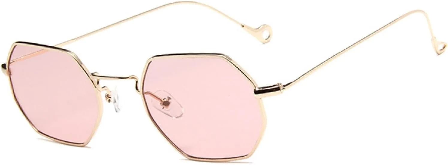 

Маленькие восьмиугольные солнцезащитные очки для мужчин и женщин, летние и весенние очки в плоской оправе DSVIGF, 10