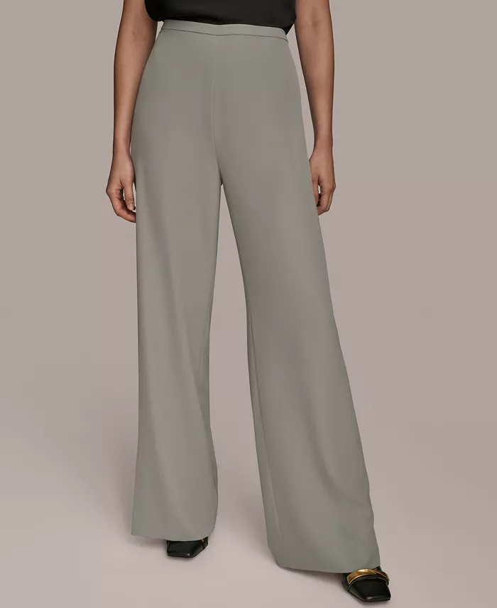 

Женские широкие брюки-клеш Donna Karan New York, зеленый