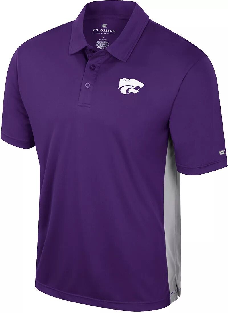 

Colosseum Мужская фиолетовая футболка-поло Kansas State Wildcats