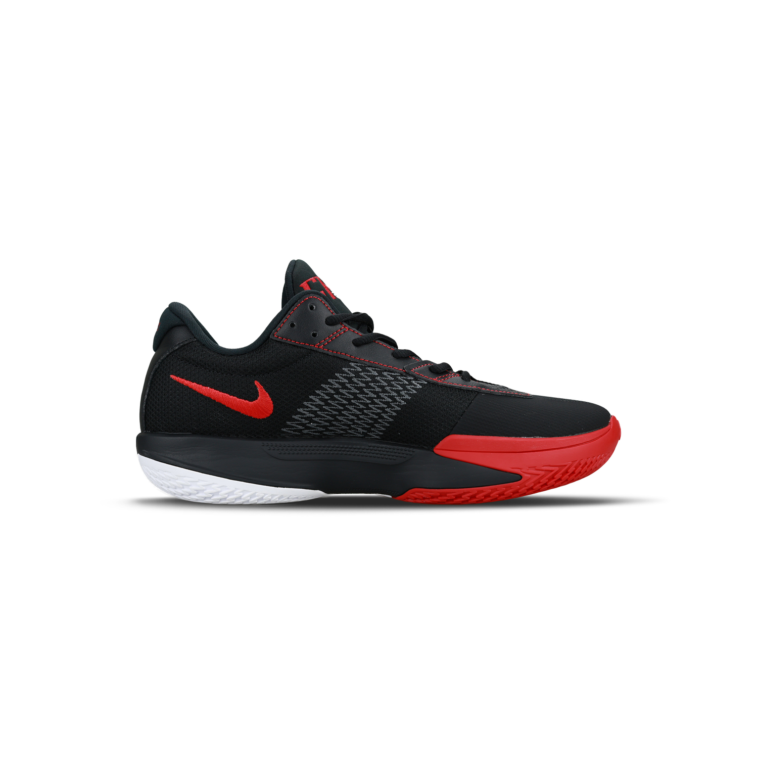 Кроссовки для баскетбола Air Zoom GT Cut Abrasion Resistant низкие unisex черные красные Nike, черный/красный — фото 3