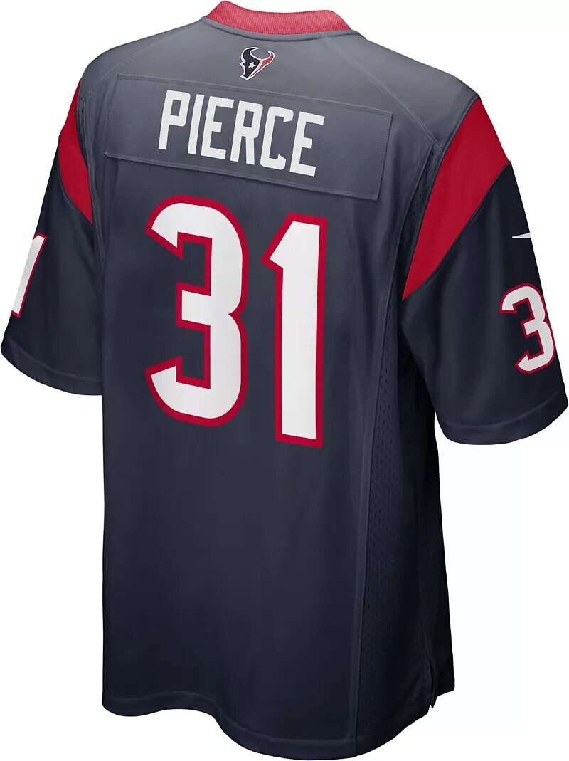 Мужская темно-синяя игровая майка Nike Houston Texans Dameon Pierce #31 — фото 3