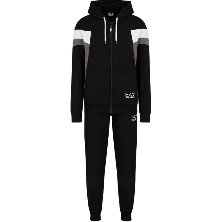 

Тренировочный костюм с принтом логотипа Ea7 EMPORIO ARMANI, черный
