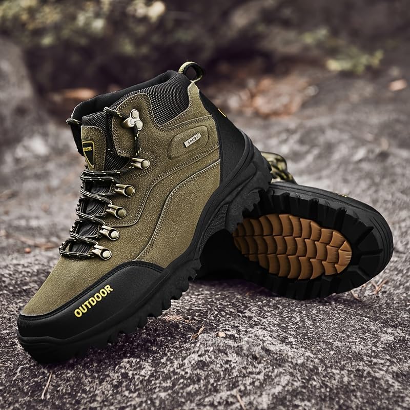 Мужские кроссовки для отдыха на свежем воздухе Minlaidian, мужские ботинки, мужская обувь для активного отдыха на улице, зеленый — фото 2
