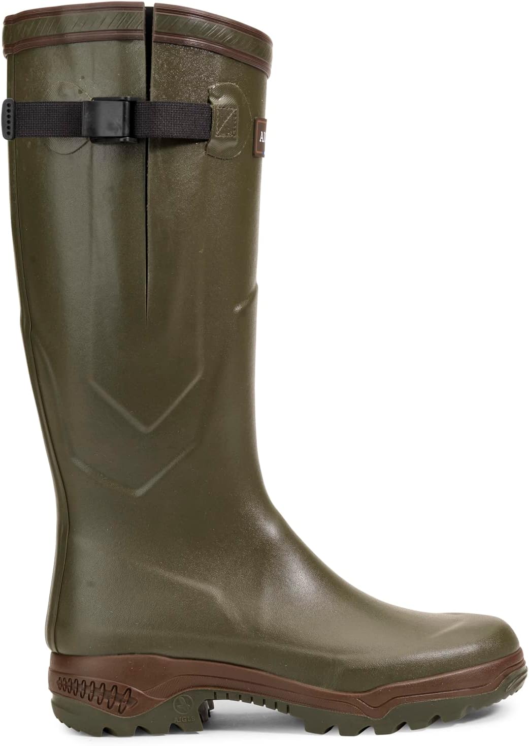 Мужские резиновые ботинки Aigle Benyl M коричневого цвета US — фото 4