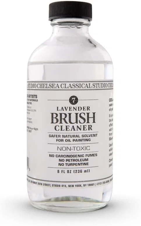 Нетоксичный очиститель для кистей Chelsea Classical Studio Lavender Brush Cleaner, 236 мл Chelsea Classical Studio, Lavender Brush Cleaner