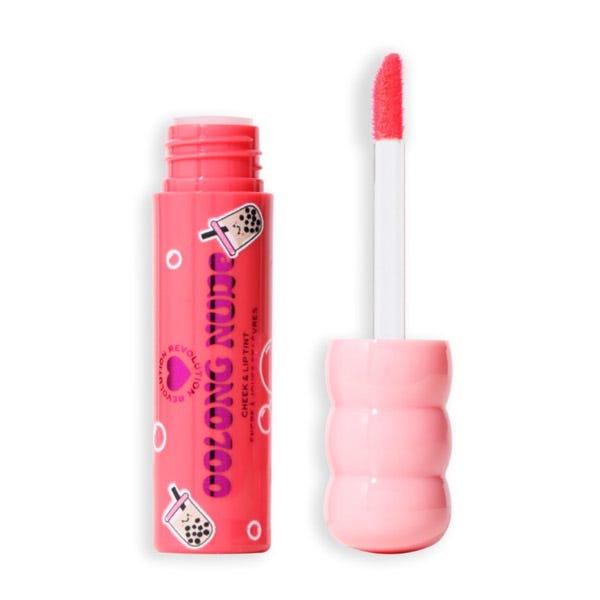 Тинт для губ и щек I HEART REVOLUTION Bubble Tea Cheek & Lip Tint, Oolong Nude — фото 2