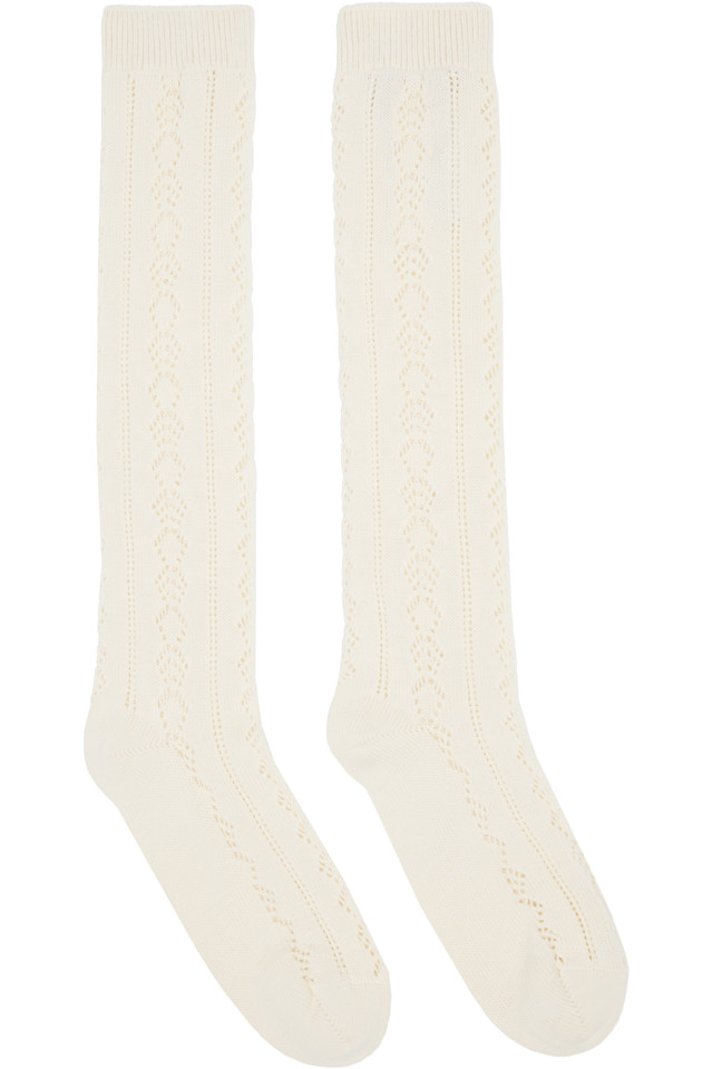

Valentino Garavani Хлопковые носки Off White