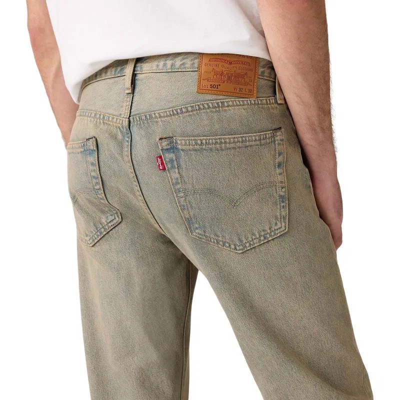 Джинсы 501 button-fly Levis, Gray — фото 4