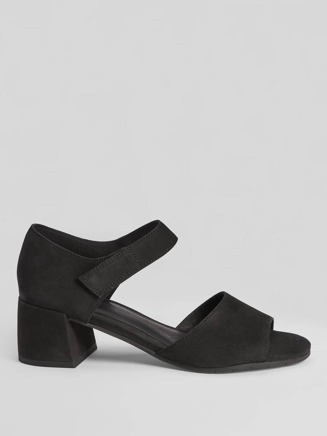 Женские туфли на каблуках из нубука черного цвета Eileen Fisher — фото 2