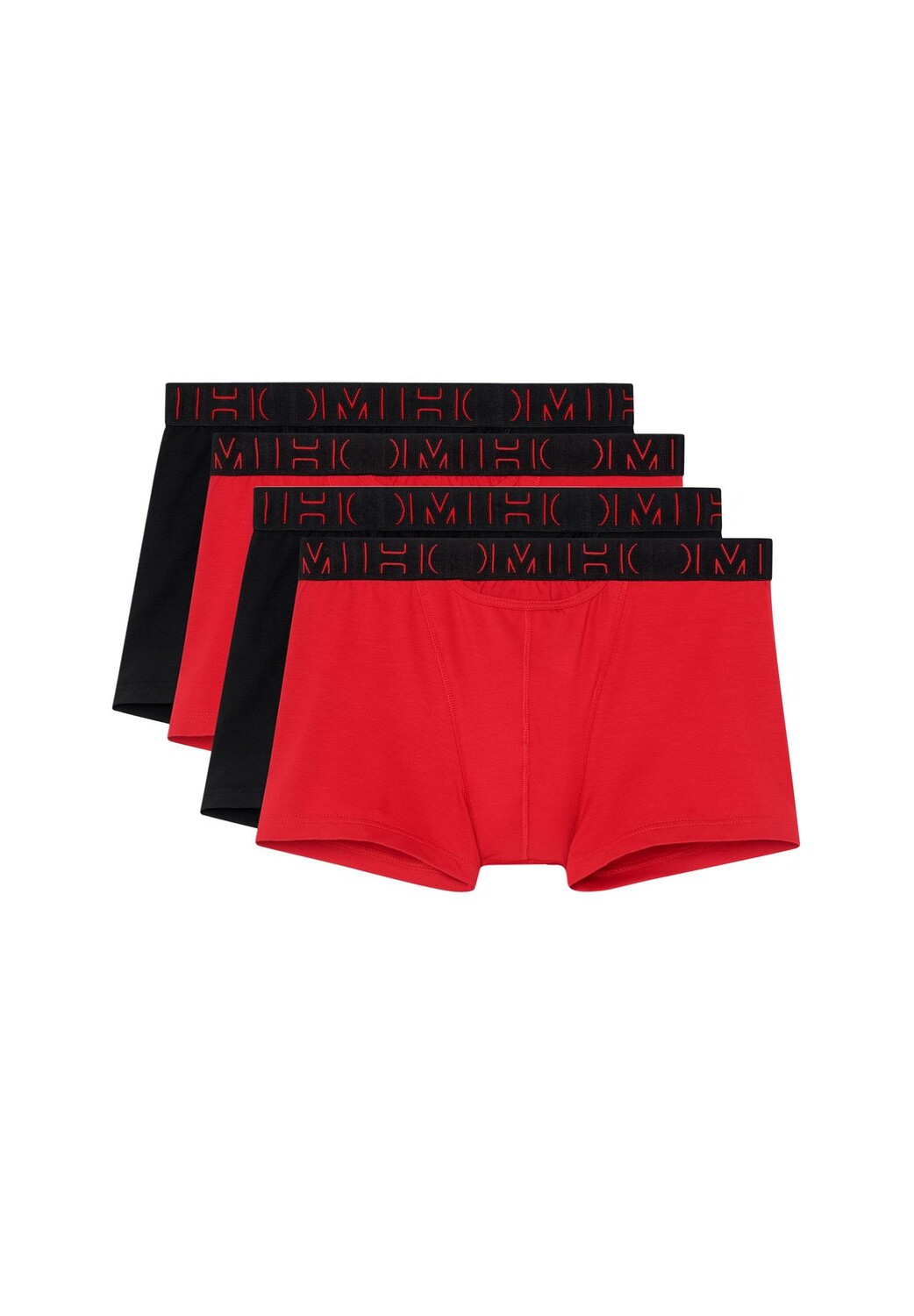 

Набор шорт/брюк Retro из 4 трусов-боксеров HO1 HOM, цвет Red / Black