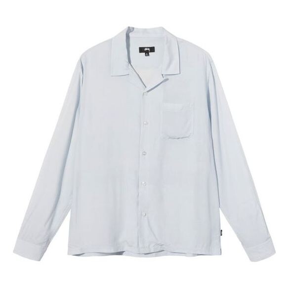 

Рубашка pin up girl l/s shirt 'light grey' -ss21-3 Stussy, серый