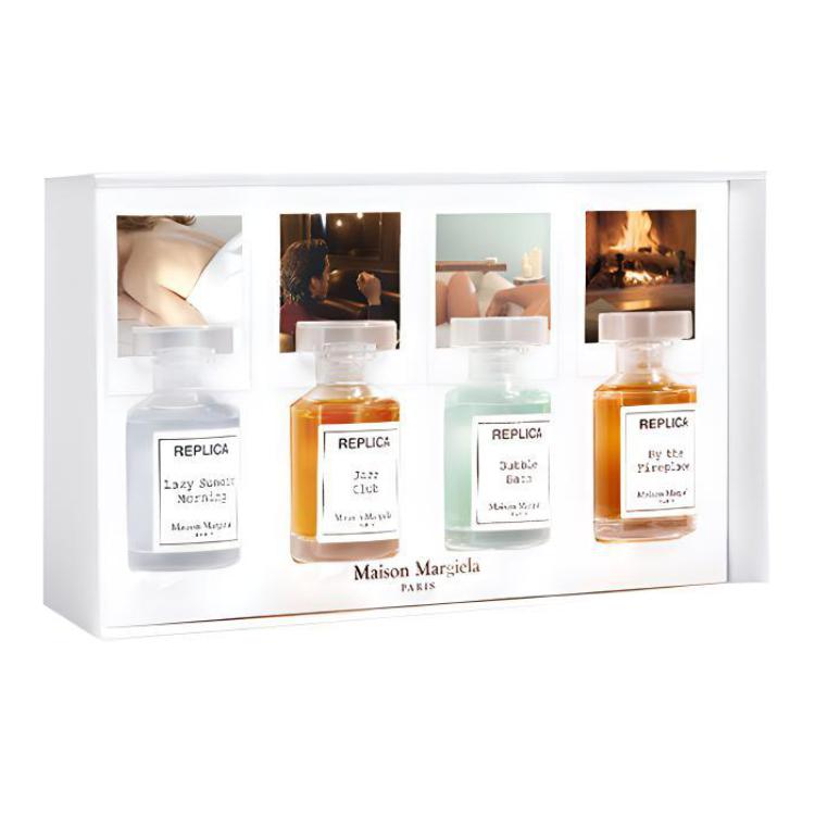 Набор миниатюр парфюмерной воды Eau De Toilette Lemon Musk Floral Fruity 7мл*4 Maison Margiela, Lazy Weekend/Warm Fireplace/Autumn Oak Leaves/Jazz Bar Lounge (Original Box) — фото 2