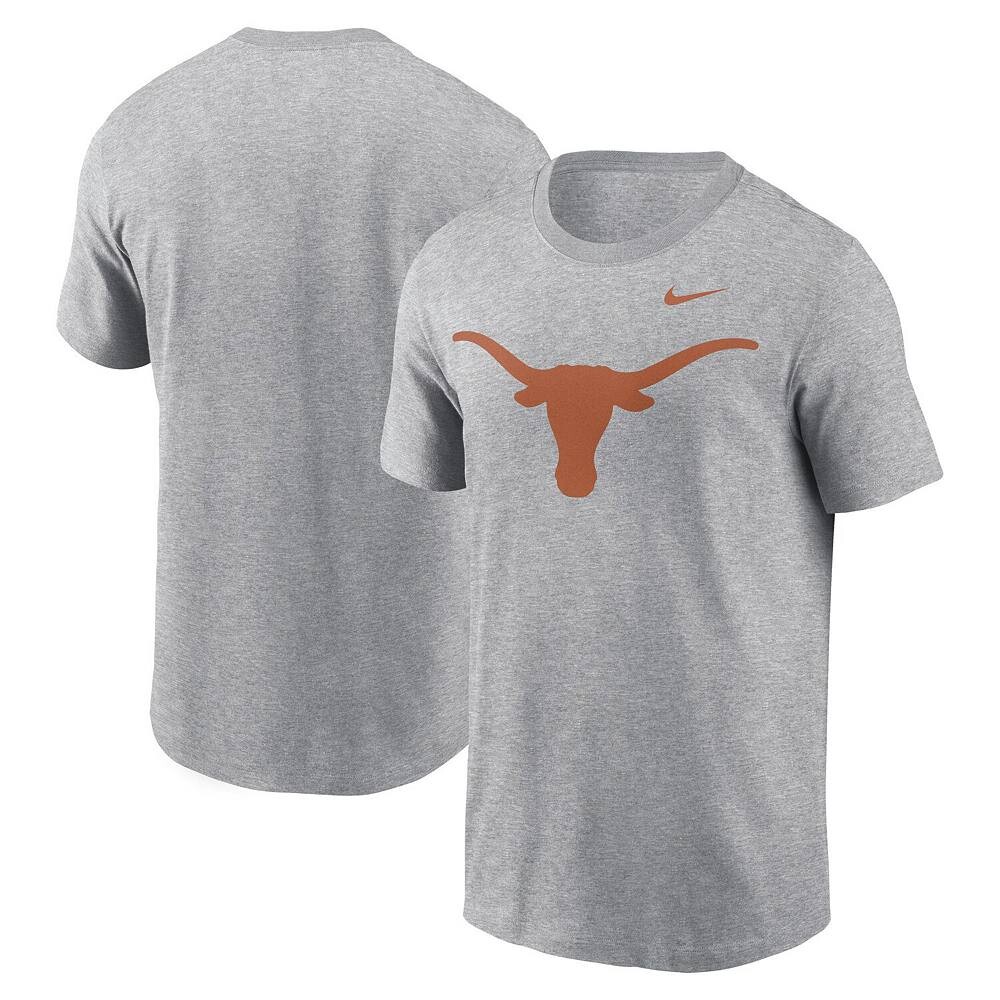 Мужская футболка с логотипом Nike Heather Grey Texas Longhorns Primetime Evergreen, цвет Tex Grey — фото 2