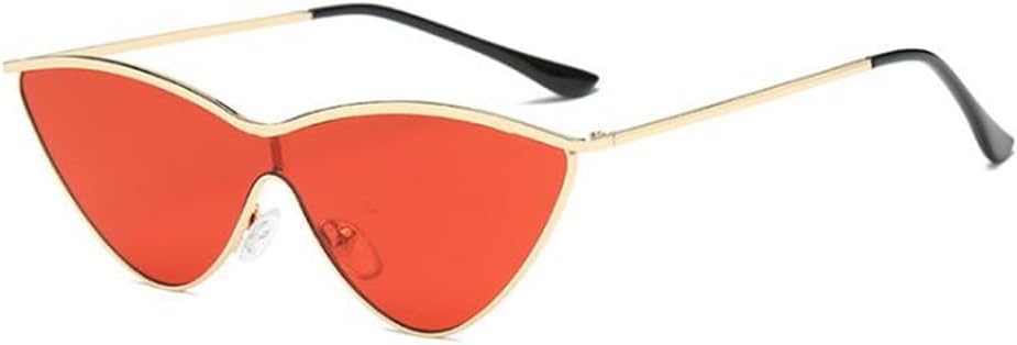 

Винтажные солнцезащитные очки «кошачий глаз» для женщин, металлическая оправа, ретро-линзы треугольной формы, солнцезащитные очки «кошачий глаз» для женщин, защита от ультрафиолета UV400 VFDHN, C5