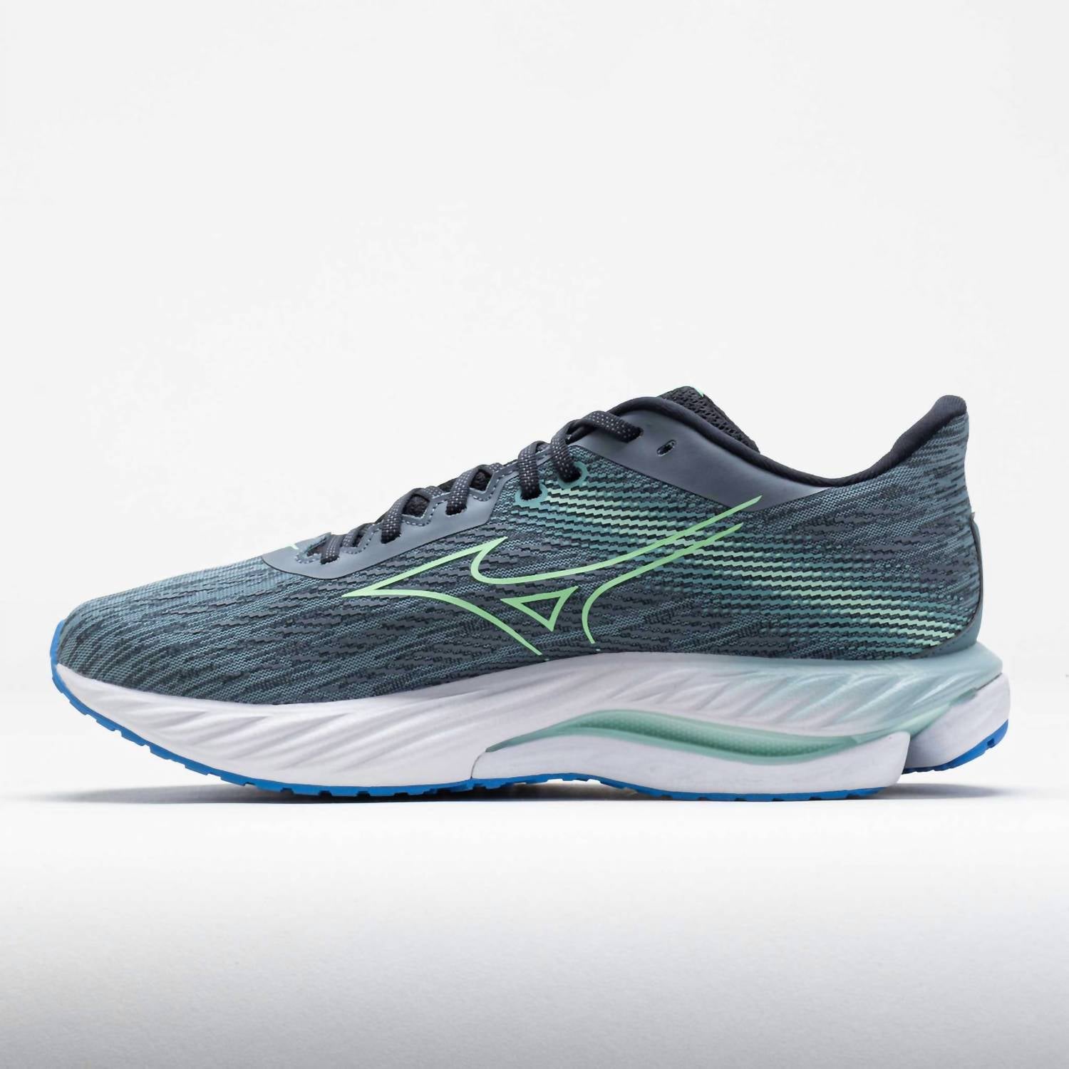MIZUNO Мужские беговые кроссовки Wave Inspire 21 в цвете Tradewinds-Neo Mint — фото 2