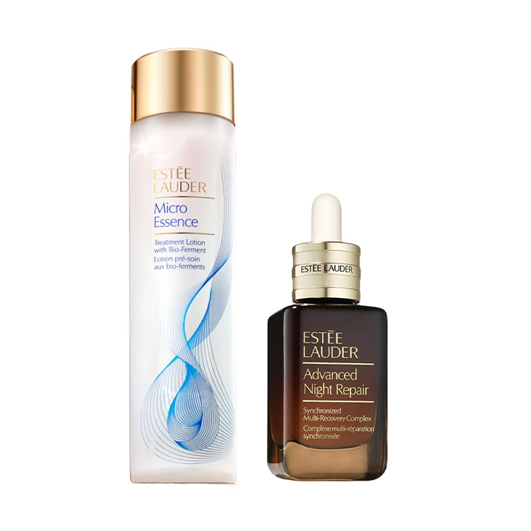 

Advanced Night Repair Original Skincare Двухкомпонентный набор для увлажнения, питания и сужения пор ESTEE LAUDER, Two-Piece Set: Original Serum New Version 200ml+Special Moisturizing коричневый Bottle Serum 50ml