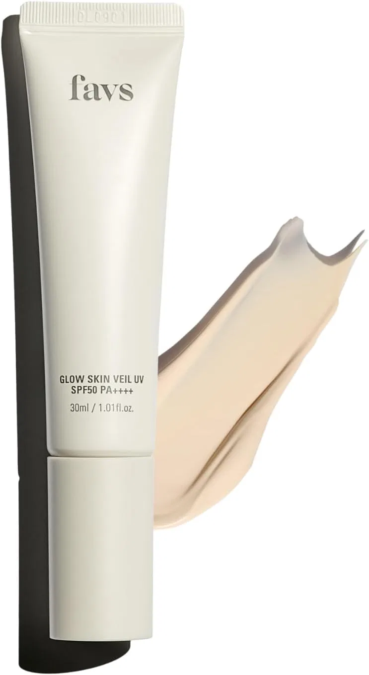 Солнцезащитная база под макияж Glow Skin Veil UV SPF 50 PA+++, 30 мл, бежевый, FAVS