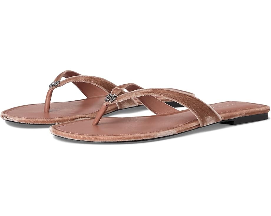 

Сандалии Tory Burch Classic Pave Flip Flop, цвет Vintage Rose