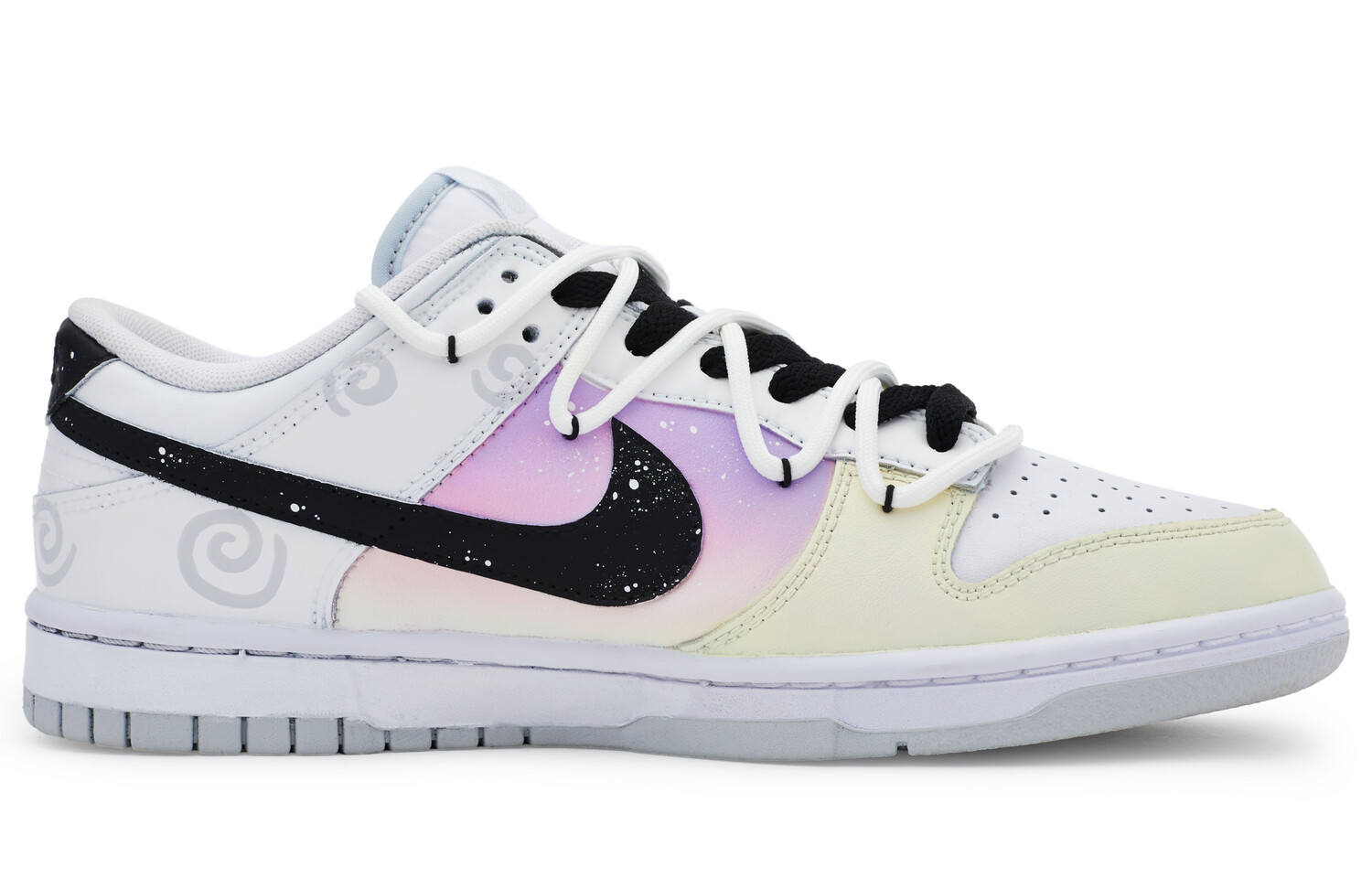 

Кроссовки Nike Dunk Skateboarding Shoes Men Low-top Purple/black, белый/желтый/фиолетовый/черный