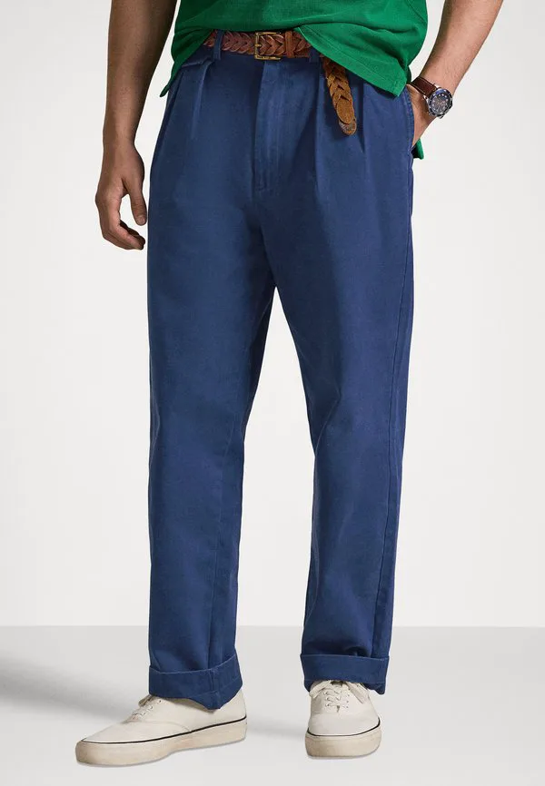 Брюки-Чиносы whitman свободного кроя со складками, унисекс. Polo Ralph Lauren, Newport Navy