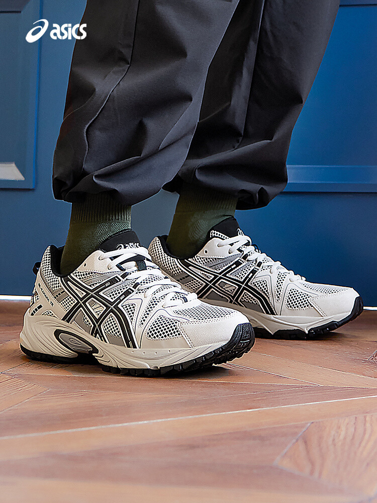 Кроссовки Asics Gel-Kahana Tr в стиле ретро, кремовый / серый — фото 2