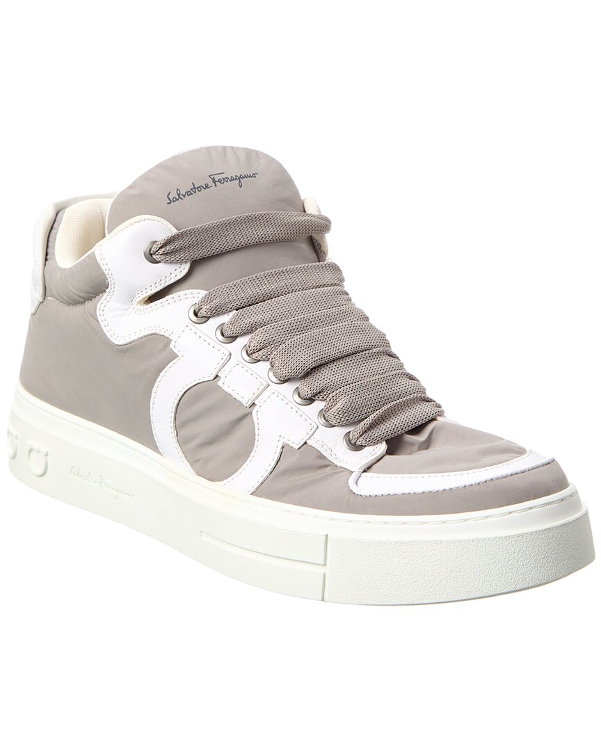 

Кожаные кроссовки Ferragamo Marvelous3 Salvatore Ferragamo, серый