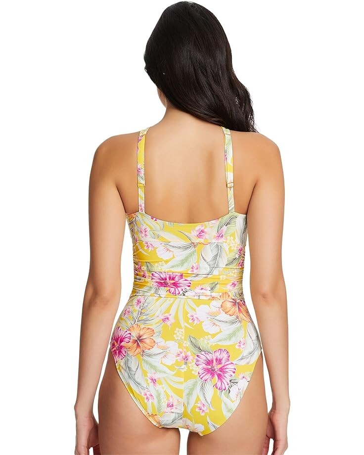 

Купальник Bleu Rod Beattie Paradiso High Neck One-Piece, цвет Canary Gold