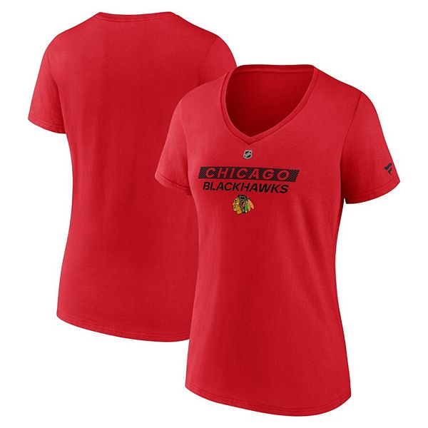 

Женская красная футболка Chicago Blackhawks Authentic Pro Core Primary V-neck Fanatics, Красный, Женская красная футболка Chicago Blackhawks Authentic Pro Core Primary V-neck Fanatics